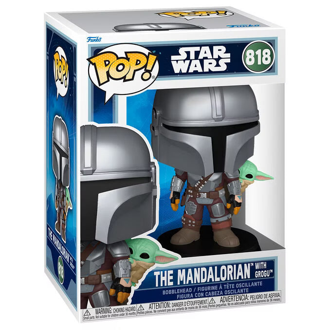 Funko Pop! Star Wars - The Mandalorian with Grogu #818 (Bobble-Head)