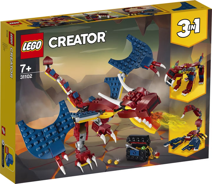 LEGO Creator 3-in-1 31102 Feuerdrache