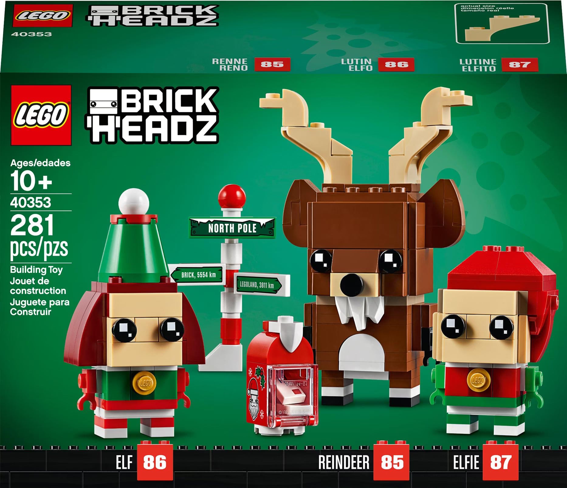 LEGO BrickHeadz™ 40353 Rentier und Elfen