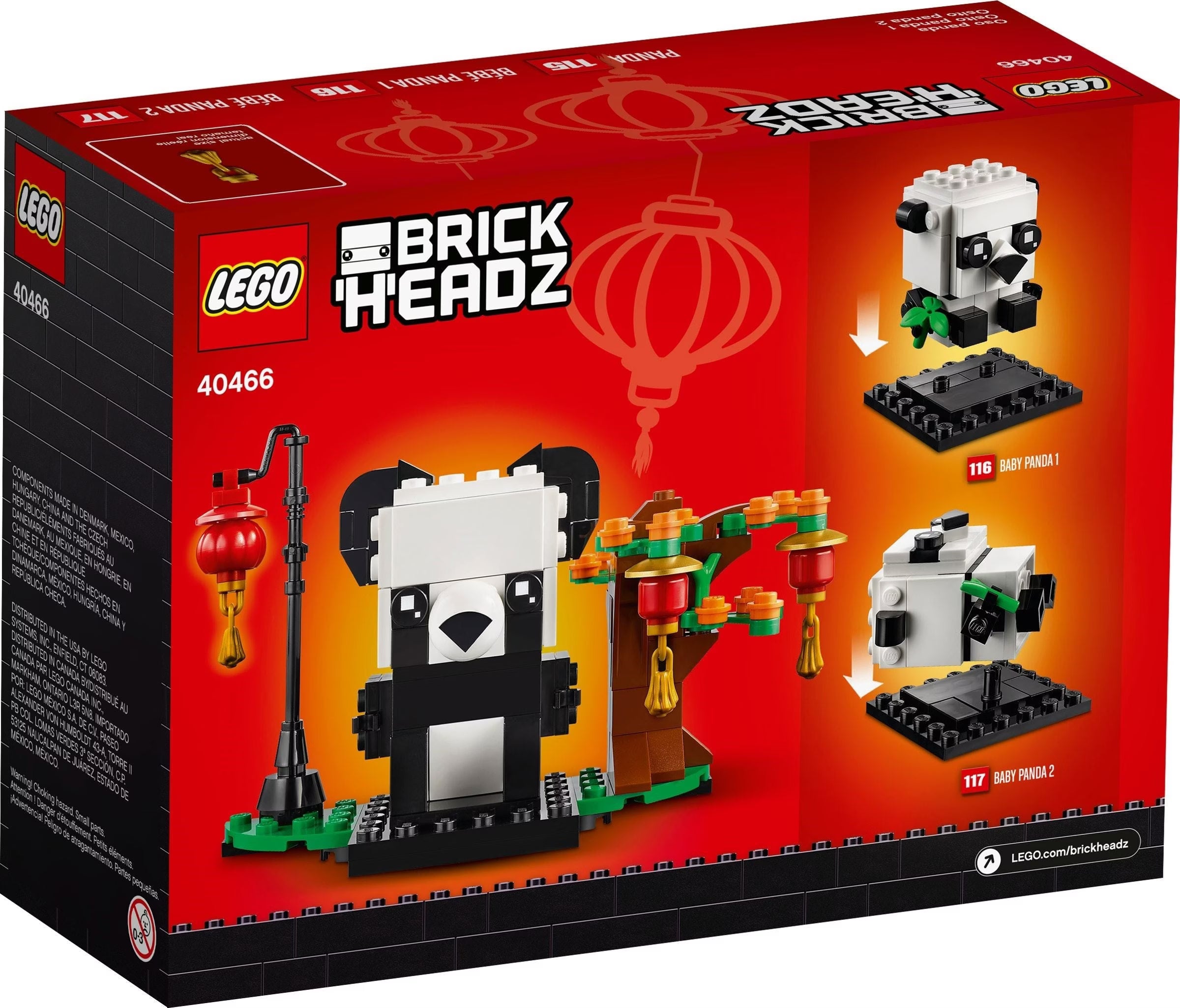LEGO BrickHeadz™ 40466 Pandas fürs Chinesische Neujahrsfest