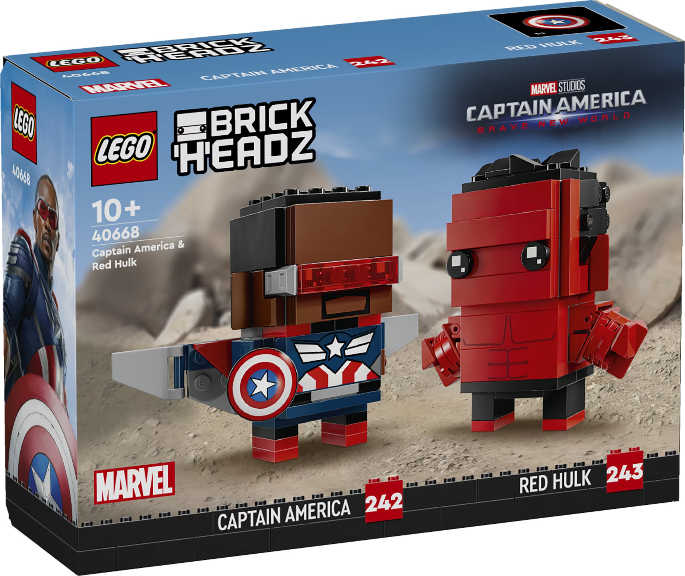 LEGO BrickHeadz™ 40668 Captain America & Red Hulk