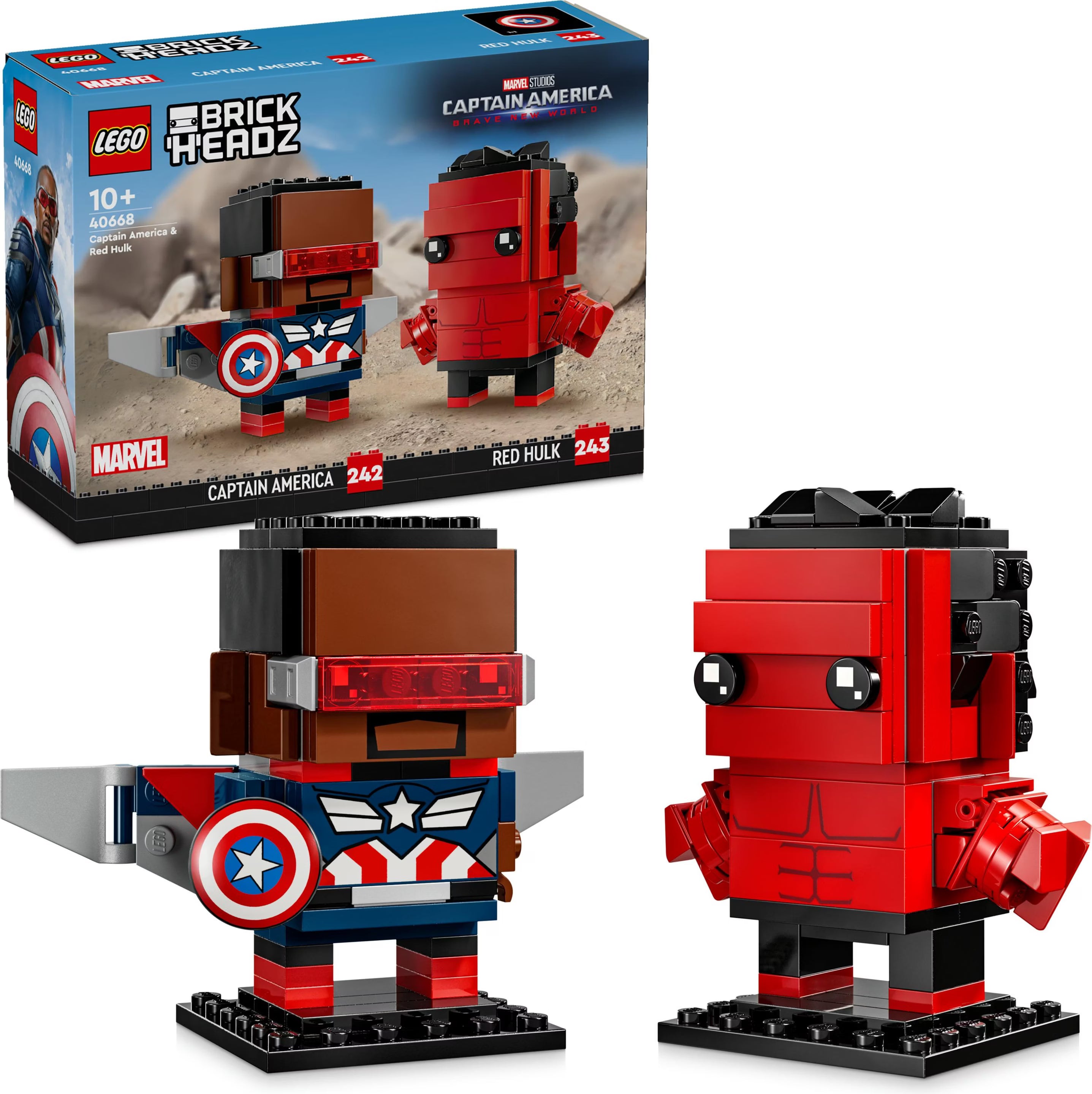 LEGO BrickHeadz™ 40668 Captain America & Red Hulk
