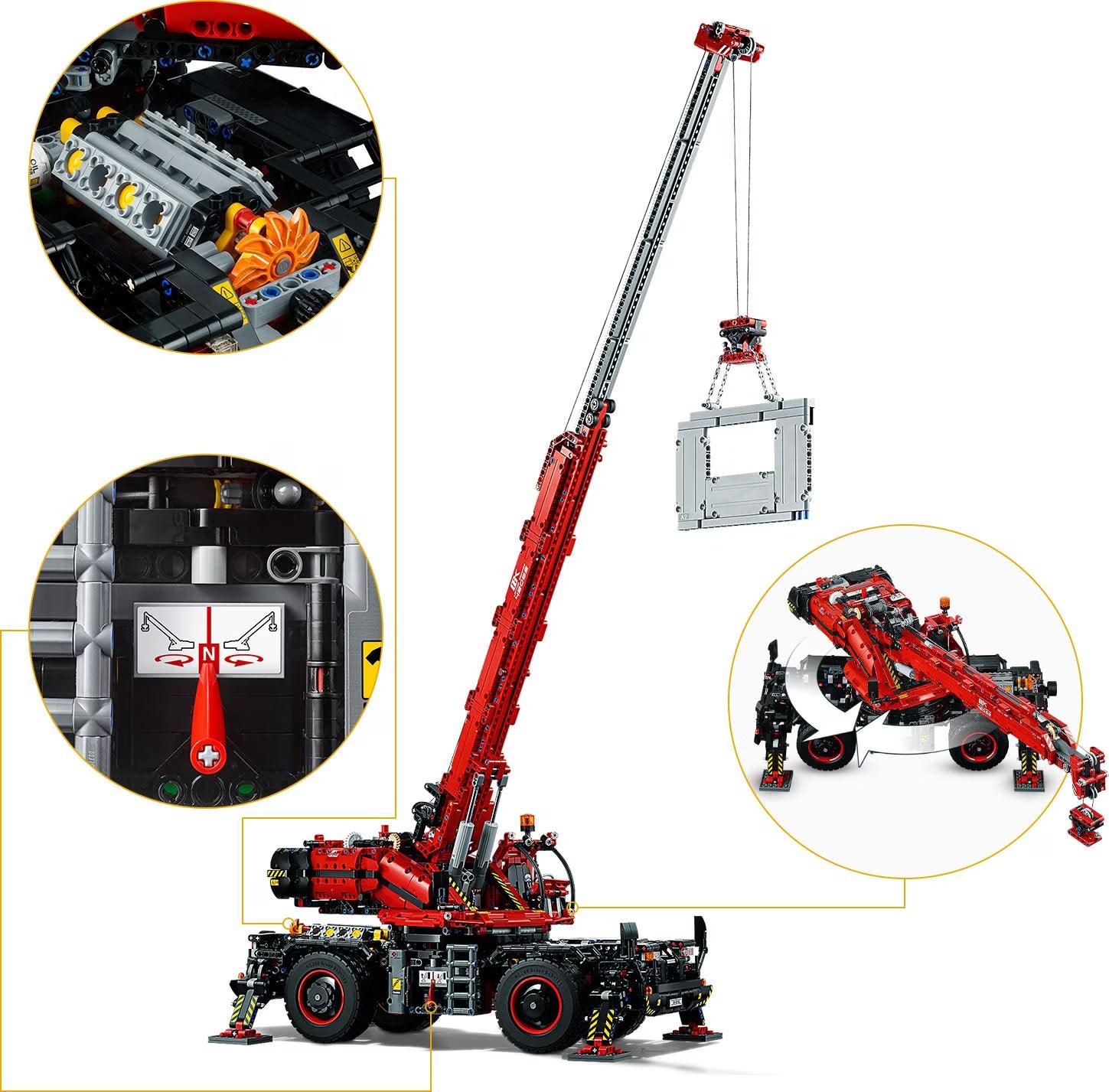 LEGO Technic 42082 Geländegängiger Kranwagen
