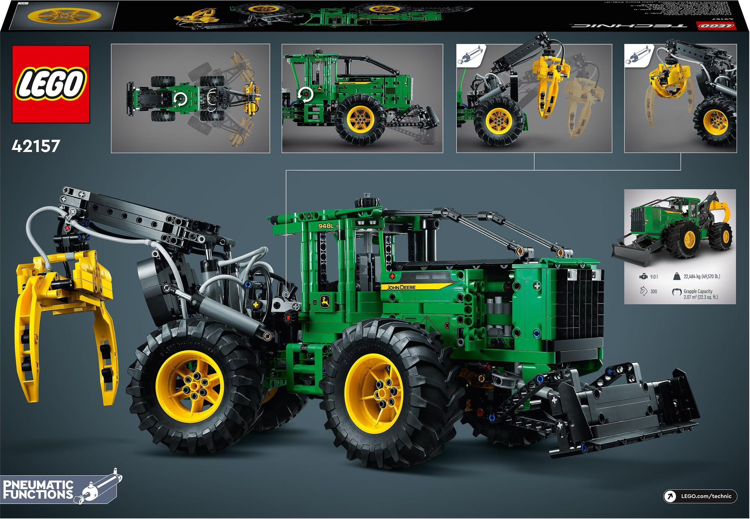 LEGO Technic 42157 John Deere 948L-II Skidder