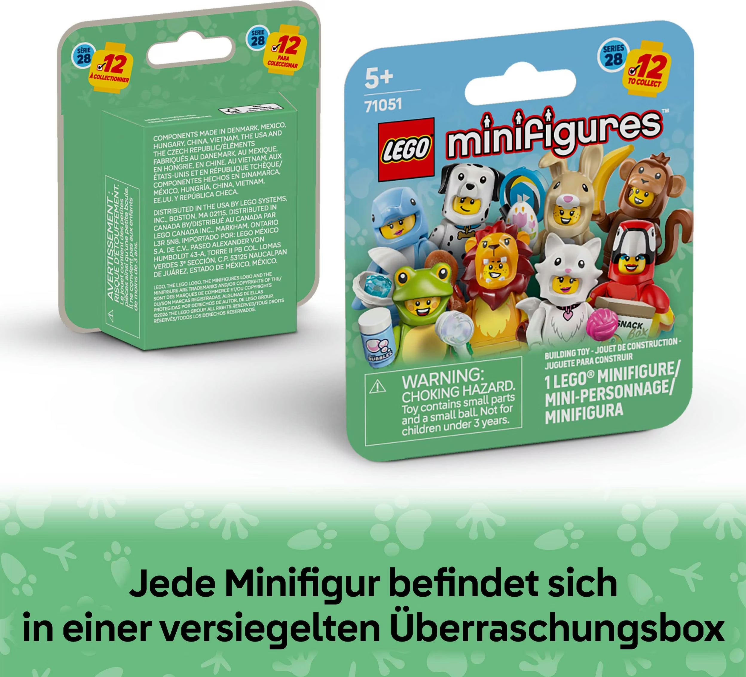 LEGO Minifiguren 71051 Tiere Serie 28