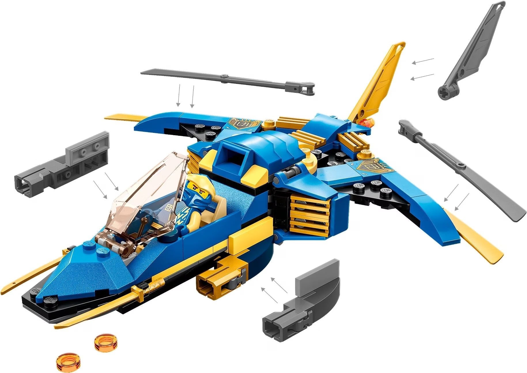 LEGO NINJAGO® 71784 Jays Donner-Jet EVO