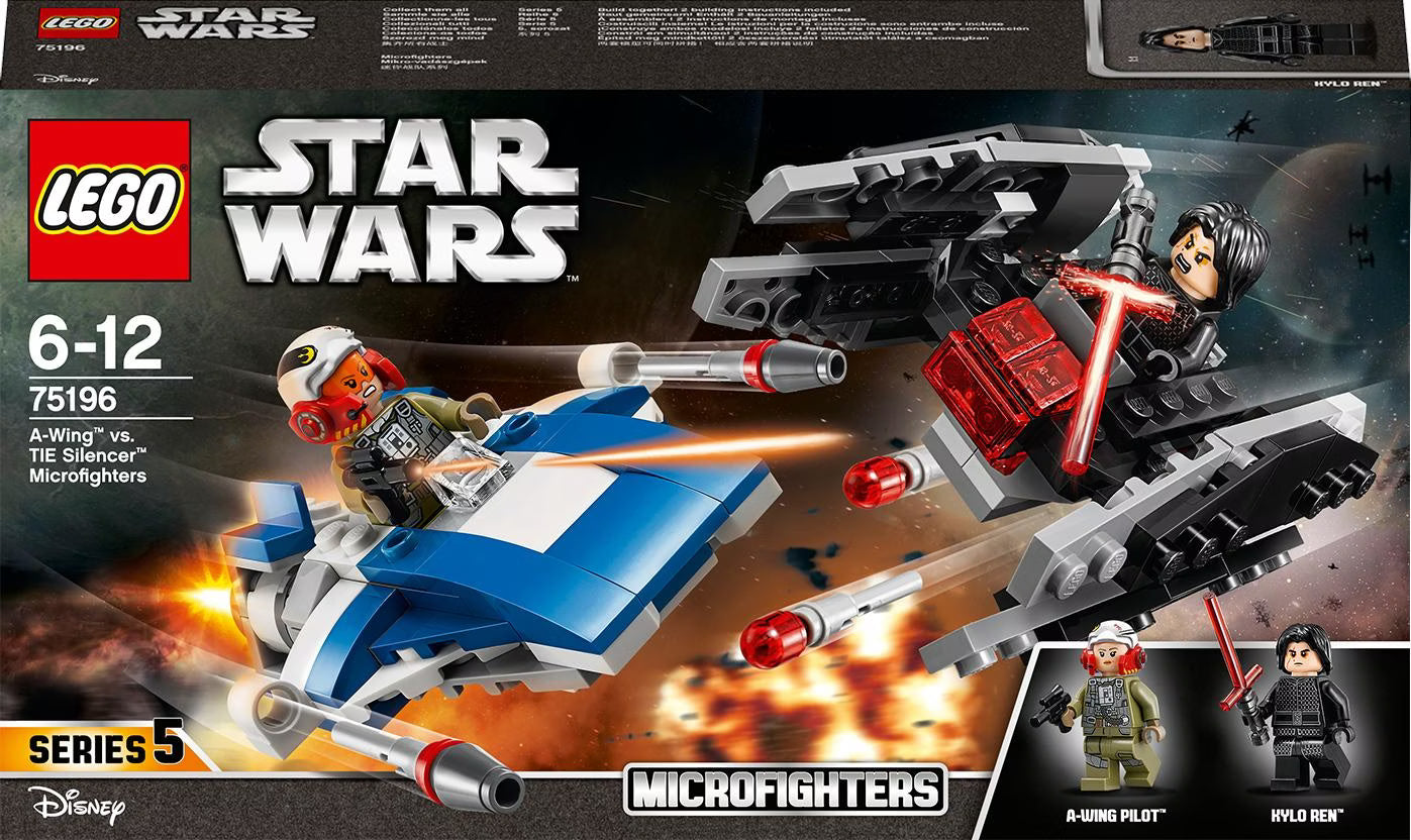 LEGO Star Wars™ 75196 A-Wing vs. TIE Silencer Microfighters
