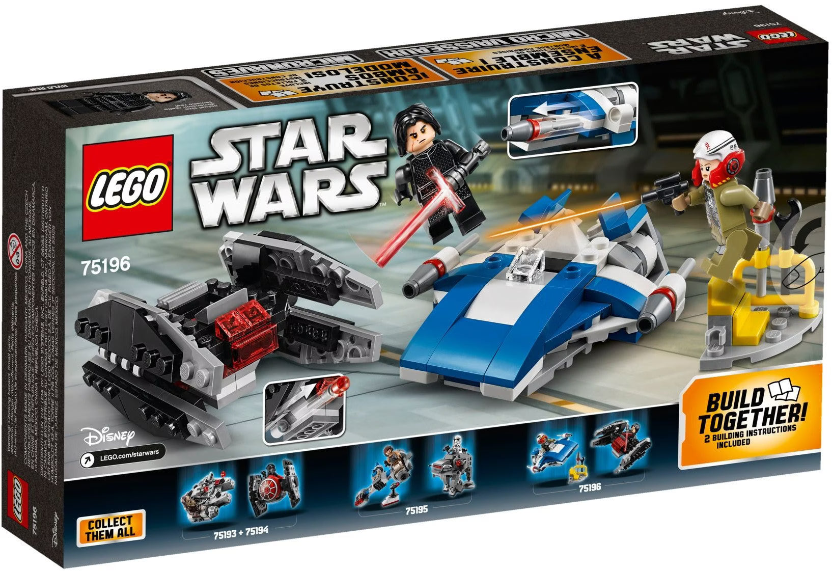 LEGO Star Wars™ 75196 A-Wing vs. TIE Silencer Microfighters