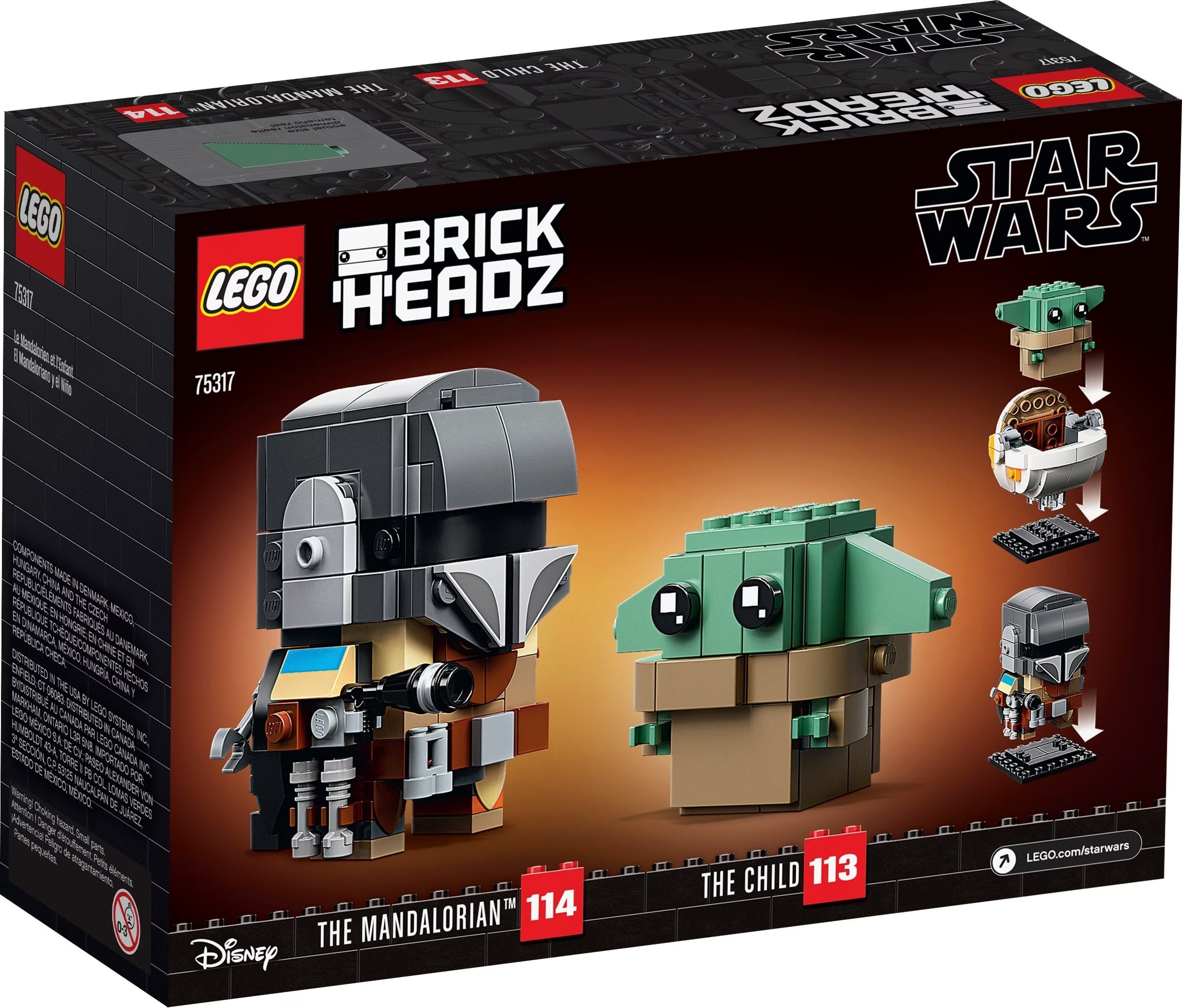LEGO BrickHeadz™ 75317 Der Mandalorianer™ und das Kind