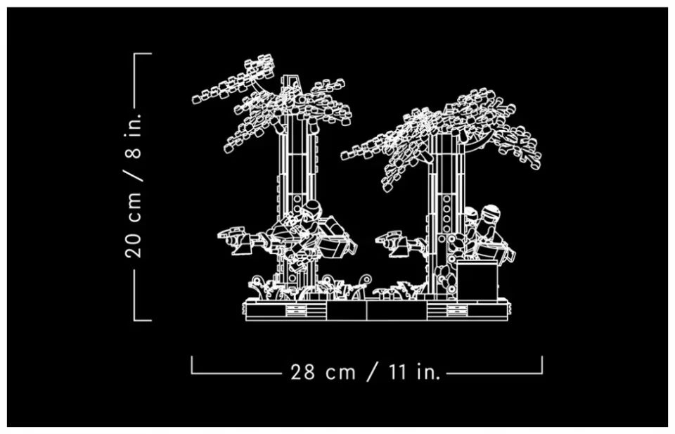 LEGO Star Wars™ 75353 Verfolgungsjagd auf Endor™ – Diorama