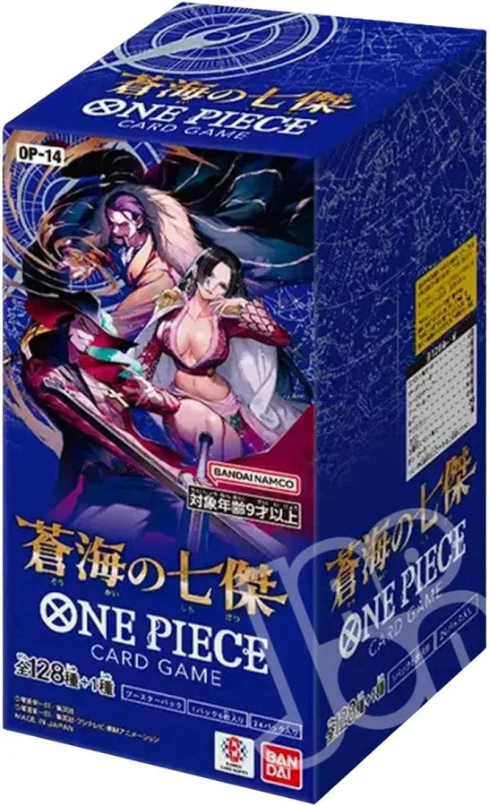 One Piece OP-14 Les Sept de la Mer Azur - Présentoir de boosters - JP